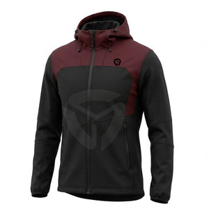 Veste d'hiver softshell pour homme, vêtement d'extérieur léger et performant avec col à capuche pour les activités de plein air et les occasions décontractées - Product Image 3