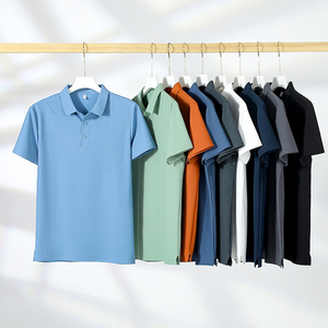 เสื้อโปโลคอปกเรียบสำหรับผู้ชาย-รับสั่งซื้อจำนวนน้อยได้ ผ้ากันยับ ไซส์ 4XL ชุดยูนิฟอร์มกอล์ฟ - Product Image 1