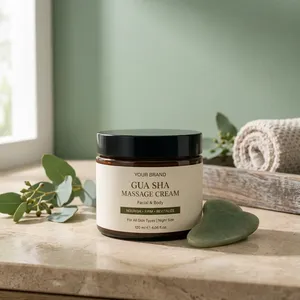 Crema de Masaje Gua Sha de Marca Privada, 120 ml, Nutre, Reafirma y Revitaliza, Uso Nocturno, Para Todo Tipo de Piel, en Botella - Product Image 3