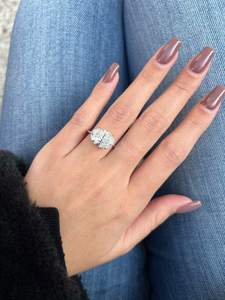 แหวนเพชรทรงรี 3.01 กะรัต เพชรเพาะเลี้ยงในห้องปฏิบัติการ ดีไซน์หรูหราสำหรับผู้หญิง ทองคำแท้ 14k แหวนเพชรเม็ดเดี่ยว สำหรับเป็นของขวัญแทนคำมั่นสัญญา - Product Image 5