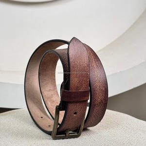 Ceintures durables en cuir véritable pleine fleur vintage pour hommes et femmes avec style décontracté robuste et boucle ardillon antique - Product Image 4