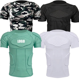 PRODUCENTE - Camiseta Deportiva de Compresión Acolchada para Hombre, Protector de Costillas, Capa Base, Secado Rápido, Transpirable, Venta al Por Mayor - Product Image 1