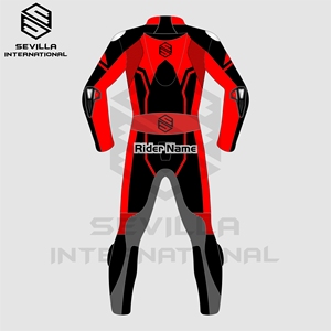 Combinaison de course en cuir pour moto, design personnalisé, tableau de tailles sur mesure, cuir de kangourou de qualité supérieure, impression de logo personnalisée, été - Product Image 4
