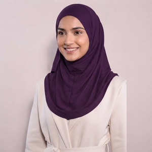 Custom Satin Plain Hijab Scarf <b>Silk</b> Feel <b>Head</b> <b>Wrap</b> Shawl OEM ODM Customized Fabric Manufacturing Service - Product Image 1