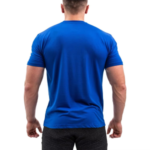 Nouveauté T-shirt Homme Slim Fit Manches Courtes Col Rond Tissu Extensible Vêtement Décontracté Fitness Couleurs et Tailles Personnalisables Vente en Gros - Product Image 4