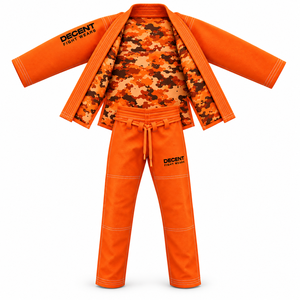 Kimono de Jiu-Jitsu BJJ personnalisé avec logo, uniforme d'arts martiaux brésilien en gros, fabricant, usine, tissu en coton tissé perlé, OEM - Product Image 1