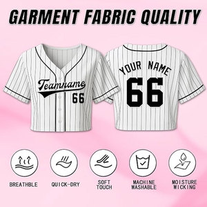 Maillot de softball personnalisé blanc pour femme – Maillot de baseball personnalisé avec nom et numéro d'équipe, manches courtes, design léger - Product Image 2