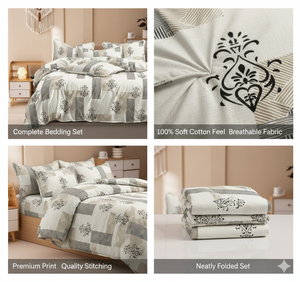 Hotel & Hospital Use Printed <b>King</b> <b>Size</b> Microfiber 400TC Thread Count <b>Deep</b> Pocket <b>Fitted</b> <b>Sheet</b> Set - Product Image 2