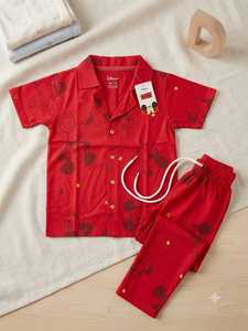 ชุดนอนเด็กผู้หญิงสีชมพู ผ้าฝ้าย แขนสั้น สองชิ้น ผลิตที่เวสต์เบงกอล - Product Image 6