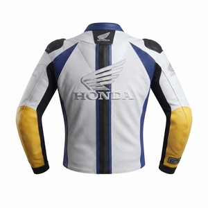 Men’s Zonda Cowhide Leather <b>Racing</b> <b>Jacket</b>/Chaqueta MotoCP Style CE Level 2 Armor Motorcycle Track Riding Protective Gear CE - Product Image 2