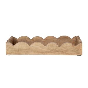 Wooden Storage <b>Trays</b> Oval Unfinished Minimalist Design Stackable for <b>Table</b> Neatening and Organization by handmade Collection - Product Image 3