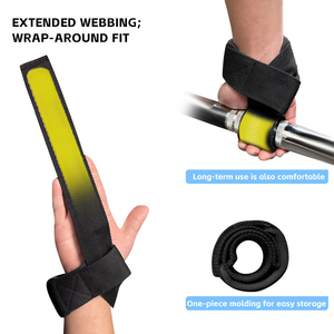 Custom Logo Training Gym Weight Lifting Gym Delicate Wrist Straps Anti Slip Self <b>Snapping</b> Weight Lifting Straps - Product Image 4