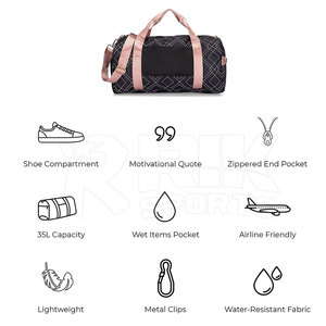Nueva llegada, bolsa de gimnasio personalizada de alta calidad para exteriores, bolsa de viaje de alta calidad con el mejor diseño y compartimento. - Product Image 4