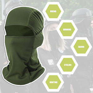 Customized Green Polyester Balaclava <b>Face</b> <b>Mask</b> Breathable Neck Gaiter Headwear for Kids <b>Men</b> Women - Product Image 2