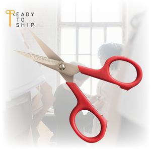 Industrial Grade Japanese Stainless Steel 420J2 Fine Tip Smooth Edge 4" Embroidery <b>Sewing</b> <b>Scissors</b> Nylon Handle Red Tailor OEM - Product Image 6