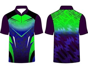 T-shirt d'entraînement personnalisé pour homme, polo sport en tissu 100 % polyester, toucher doux, anti-boulochage, vêtements de travail d'entreprise, prêt pour la sublimation - Product Image 1