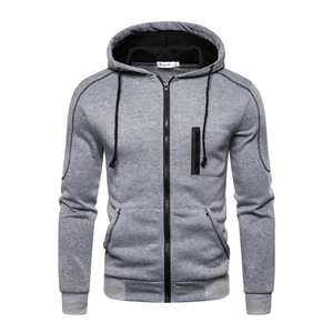 Men New Design Hooded <b>Zip</b>-Up <b>Sweatshirt</b> With Joggers Casual Tracksuit Full Sleeve Solid Color Autumn Wear for Men and Women - Product Image 2