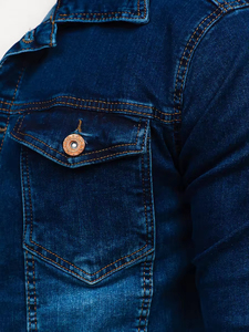 New <b>Mens</b> <b>Denim</b> <b>Jacket</b> Trendy Retro Casual Stand-up Zipper <b>Jacket</b> Handsome Riding Biker Clothing <b>Denim</b> Tops - Product Image 6