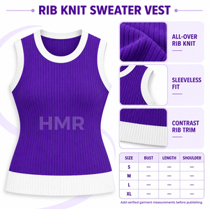 HMR Sorority Sisterhood <b>Sweaters</b> Sleeveless Custom Design Jacquard <b>Cardigan</b> <b>Sweater</b> Knit Vest Fashion Outerwear - Product Image 6