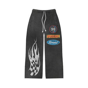 Chándal Deportivo para Hombre 100% Algodón, Blanco, para Entrenamiento y Jogging, con Serigrafía, Precio Económico al por Mayor - Product Image 4