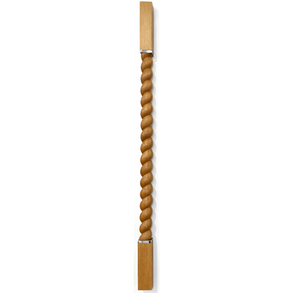 Balustre en bois massif torsadé EFS pour rampes d'escalier, design traditionnel, facile à installer - Product Image 2