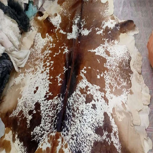 <b>Rustic</b> Cowhide <b>Rug</b> For Bags Shoes Garment Sofa Furniture Upholstery Bedding Blankets Throws Home Decor Genuine Real Leather Hide - Product Image 2