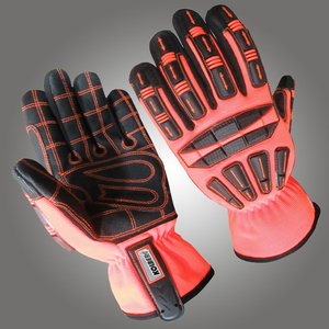Custom Anti-Shock Mechanic Gloves Breathable Latex-Coated Impact-Resistant Synthetic Leather Work Safety Hand <b>Tools</b> Comfortable - Product Image 6