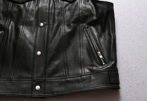 Chaleco de Cuero para Hombre de Último Diseño y la Mejor Calidad a Precio de Mayoreo, Colores Personalizados, Talla Ajustable, Chaleco de Cuero para Hombre, Ropa Casual - Product Image 4