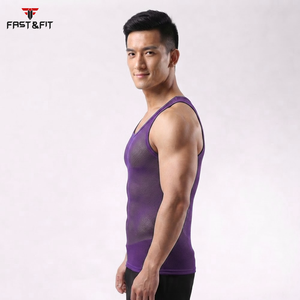 Factory Price Breathable <b>Men</b> Sports Mesh Sleeveless Mesh <b>Singlets</b> <b>for</b> <b>Men</b> Transparent Vest <b>for</b> Sale Transparent Vest - Product Image 6