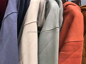 Fabricante de ropa de invierno H5513, venta al por mayor, mezclas de algodón personalizadas, sudaderas con capucha con forro de rizo francés, sudaderas con capucha lisas unisex - Product Image 3