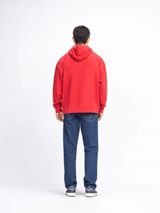 Wholesale 100% Cotton Casual Oversize Hoodie <b>Pullover</b> Custom Logo Embroidery 3D Pattern Fashionable Customized Hoodies - Product Image 3