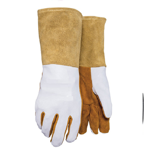 Gants de soudage Vantrex en cuir de vachette véritable, longs, en cuir pleine fleur, pour la protection au travail et la soudure industrielle - Product Image 2
