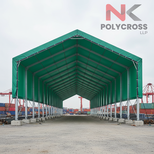 Bâche en polyéthylène grand format surdimensionnée, de qualité industrielle, imperméable, pour le stockage d'équipements, la construction et la logistique - Product Image 3