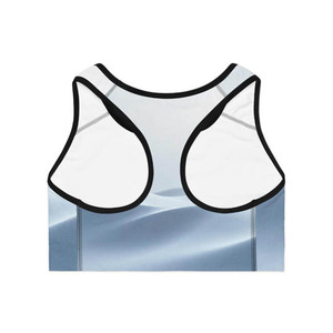 Sujetador Deportivo para Niñas con Logotipo Personalizado, Resistente a Impactos, de Alta Sujeción, Estilo Deportivo con Contraste de Color, para Yoga y Gimnasio, Sin Ajuste, Doble Capa, Tallas Grandes - Product Image 4