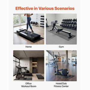 1/4\" Thick PVC Treadmill Mat 36\" X 72\" Exercise Equipment Mat for Treadmills <b>Rowing</b> <b>Machines</b> High-Density Floor Carpet Sports - Product Image 6