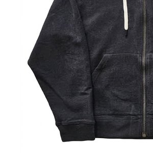 Nueva Sudadera con Capucha y Cierre para Mujer, con Logotipo Personalizado, Color Negro, Tejido de Algodón, Manga Larga, Transpirable, Estilo Urbano - Product Image 6