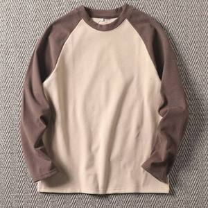 OEM Men's Custom Thermal <b>Long</b> <b>Sleeve</b> T-Shirt Trendy Winter <b>Base</b> <b>Layer</b> Color Block Cheap Plus Size T-Shirts for Men's - Product Image 2