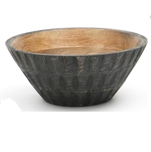 Tazón para Ensalada de Diseño Moderno, Hecho a Mano, de Madera, para Cocina, Bodas y Fiestas - Product Image 1