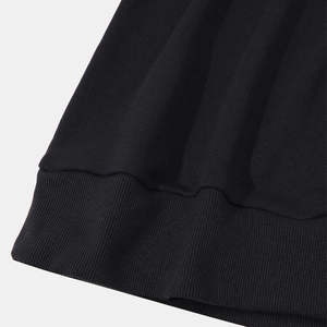 Sudadera con Capucha Negra para Hombre con Bordado de Rosa, Estilo Gótico Urbano, Sudadera de Forro Polar - Product Image 2