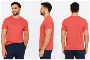 T-shirt Homme Col Rond Manches Courtes Coupe Ample Respirant Anti-Plis Écologique Bordure Contrastante Séchage Rapide Personnalisable - Product Image 5