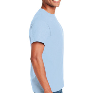 เสื้อยืดคอกลมแขนสั้นผู้ชายผ้าฝ้ายแท้ 100% แบบ OEM สั่งทำพิเศษ สีทูโทนด้านหน้า ระบายอากาศได้ดี แห้งเร็ว ทรงปกติ เหมาะสำหรับออกกำลังกาย - Product Image 3