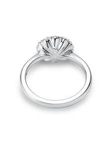 แหวนหมั้นสไตล์วินเทจหรูหรา ทองคำแท้ 14K ประดับเพชรเพาะเลี้ยงทรงเดซี่ ดีไซน์กลีบดอกไม้ละเอียดอ่อน แรงบันดาลใจจากวินเทจ ผลิตในอินเดีย - Product Image 5