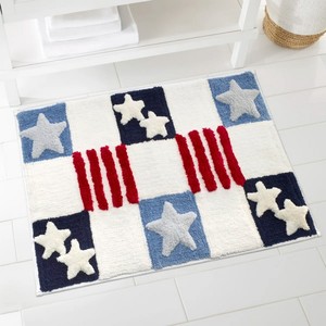 Tapis de bain rectangulaire réversible antidérapant en coton de haute qualité, écologique, avec support en PVC, motif personnalisable, épaisseur variée - Product Image 2