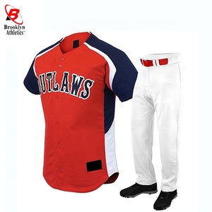 Uniforme de béisbol personalizado para hombre y mujer, ropa de equipo Unisex con sublimación de Softball, Jersey de béisbol 100 de poliéster - Product Image 6
