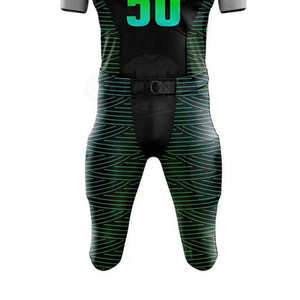 Uniforme de football américain professionnel à manches courtes, matière respirante sublimée anti-transpiration, service OEM personnalisé - Product Image 5