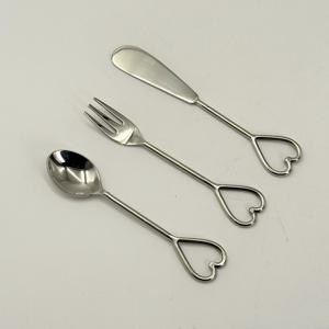 Nouveauté, design innovant, produit en promotion, outils à fromage en acier inoxydable de petite taille, cuillère et fourchette avec finition miroir pour utilisation à table - Product Image 4