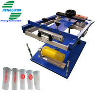 Oferta Especial Máquina de Serigrafía Cilíndrica Manual Impresora Manual para Papel, PP, PET, Tazas de Cerámica, Botellas