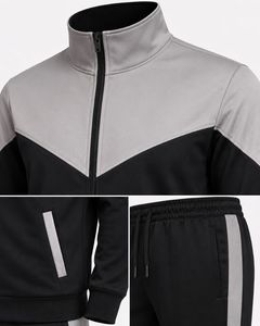Survêtement de sport unisexe de luxe surdimensionné en molleton personnalisé de haute qualité, écologique, à capuche, pour l'hiver, style streetwear, pour couple - Product Image 2