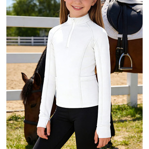Chemise d'équitation pour femmes, manches longues, respirante, séchage rapide, haut d'entraînement extensible, vêtements de sport équestre pour l'extérieur - Product Image 6