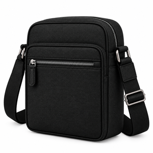 Bolsa de Hombro de Lona con Logotipo Personalizado, Bolsa de Mensajero Cruzada, Bolsa de Viaje, Bolsa Cruzada Unisex de Tela Impermeable Personalizada - Product Image 4